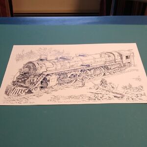 Paul Anthony Lee Vintage Train Art Print "The Great Hudson New York Central 1920